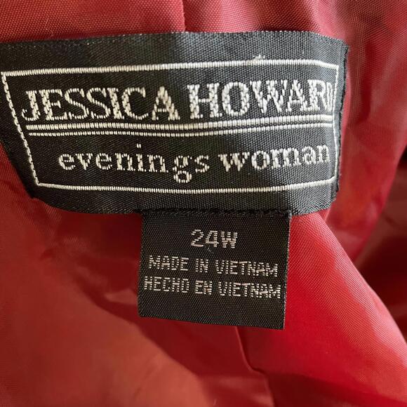 Jessica Howard Women's burgundy Skirt Suit Set Size24W - Picture 12 of 16